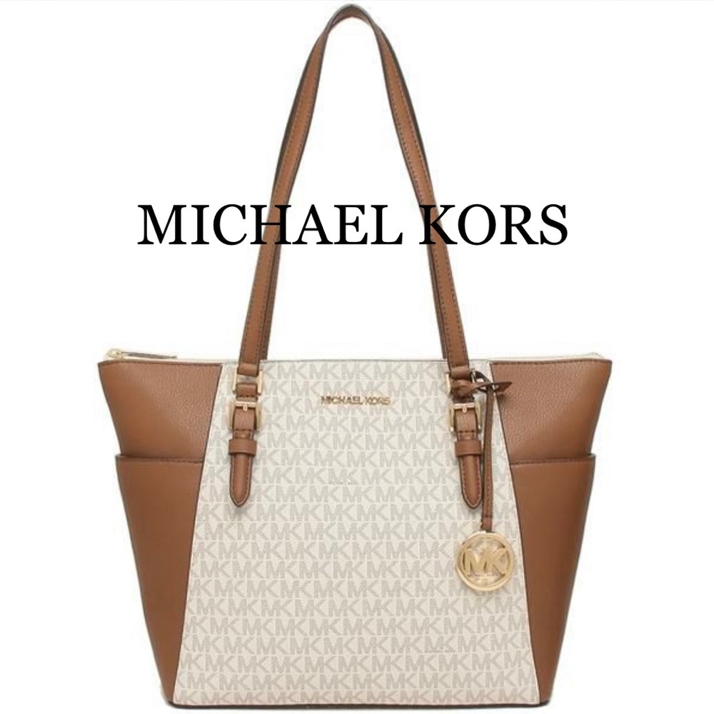 MICHAEL KORS Charlotte Large Top-Zip Tote - Picture 1 of 10